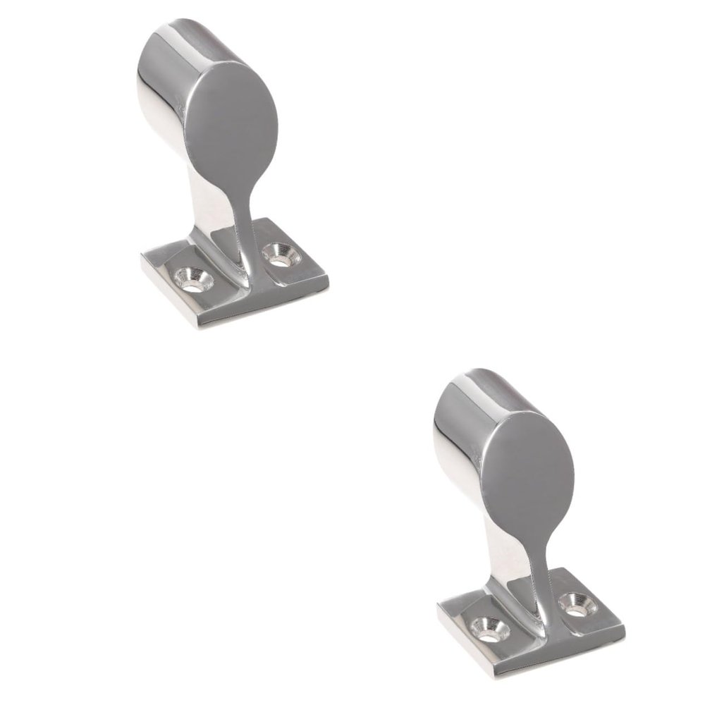 LIOOBO 2pcs Stainless Steel Boat Hand Rail Fitting Rail Connector Heavy Duty Boat Railing Fitting for Yacht Sea Deck Accessory