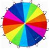 VOMLINE Play Parachute for Kids 12ft Dirt Resistant Handles Rainbow Parachute Kids Party Games Outdoor Toys Children Parachute Kids Play Parachute Toy view 1