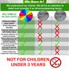 VOMLINE Play Parachute for Kids 12ft Dirt Resistant Handles Rainbow Parachute Kids Party Games Outdoor Toys Children Parachute Kids Play Parachute Toy view 2
