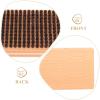 Homoyoyo Snowboard Brush Horsehair Applicator Horsehair Shoes Brush Ski Wax Scraper Brush Snowboard Skiing Board Cleaning Brush Snowboard Rotary Brush Scrubber Wooden Horse Hair Wax Remover view 3