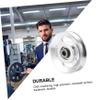 YARNOW 4pcs Aluminum Alloy Pulley Iron Bearing Steel Cable Pulley U-Shape Aluminum Lift Load Lift Load Bearing Pulley Fitness Pulley Accessories Universal Exercise Machine Miss, Silverx4pcs view 2