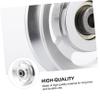 YARNOW 4pcs Aluminum Alloy Pulley Iron Bearing Steel Cable Pulley U-Shape Aluminum Lift Load Lift Load Bearing Pulley Fitness Pulley Accessories Universal Exercise Machine Miss, Silverx4pcs view 3