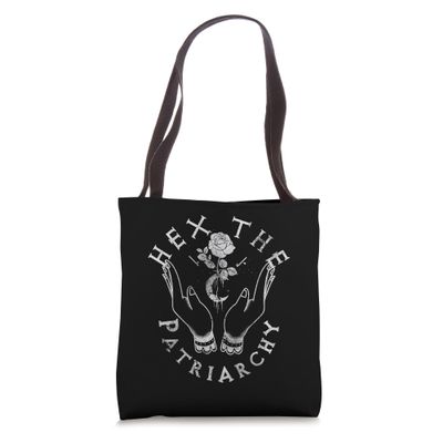Hex The Patriarchy Gothic Occult Witch Feminist Witches Tote Bag