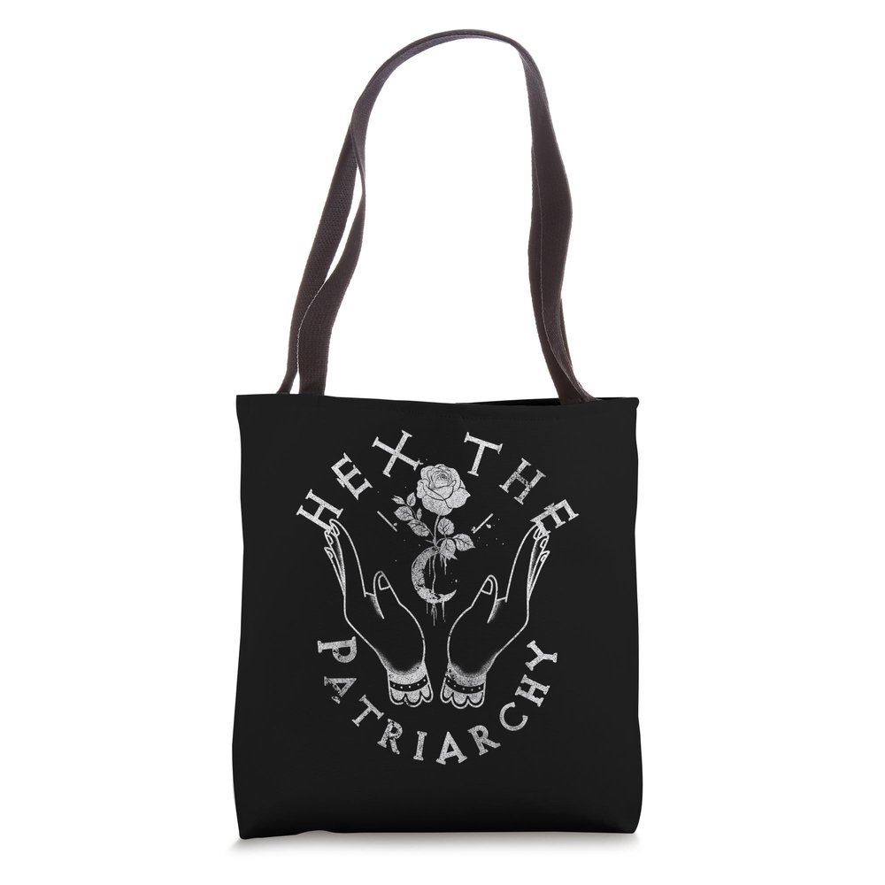 Hex The Patriarchy Gothic Occult Witch Feminist Witches Tote Bag