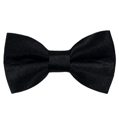 Adjustable Black Bow Ties for Men - Bow Ties for Boys, Mens Bow Tie, Pretied Bowties Men - Wedding, Groomsmen, Prom (Medium (6yrs-12yrs))