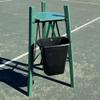 BuyBocceBalls Listing for Har-Tru - Tennis, Bocce, Golf Court Accessories - Har tru Green Poly Lumber Stand with Waste Basket Included (132-3902POLY), 36" H x 22" W view 1