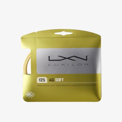 Just Tennis Luxilon 4G String Set - All 2024 Styles & Colors (4G Soft 125 - Gold)