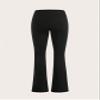 Cryba Women's Pants Star Print Striped Side Drawstring Waist Flare Leg Pants Pant for Women (Color : Black, Size : Large) view 4