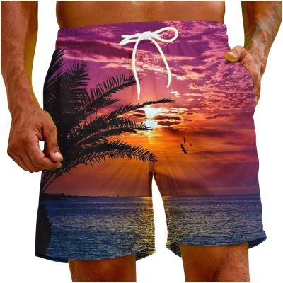 Amazon of Mens Short Swim Trunks 5 Inch Inseam Beach Shorts with Pockets Quick Dry Bathing Suits Print Hawaiian Swimsuits Beach Shorts 2024 Orange 5X