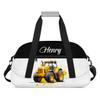 Tractor Kids-Duffel-Bag for Traveling Personalized Gym-Bag for Boys Custom Small Overnight Weekend Luggage Bag view 1