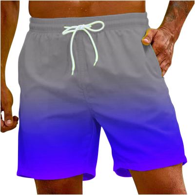 Prime of Day Deals Today 2024 Men Swimming Trunks for Men Drawstring Color Block Elastic Waist Bathing Suits Hawaiian Beach Shorts with Pockets Mens Swim Trunks Multicolor 5X