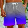 Prime of Day Deals Today 2024 Men Swimming Trunks for Men Drawstring Color Block Elastic Waist Bathing Suits Hawaiian Beach Shorts with Pockets Mens Swim Trunks Multicolor 5X view 2