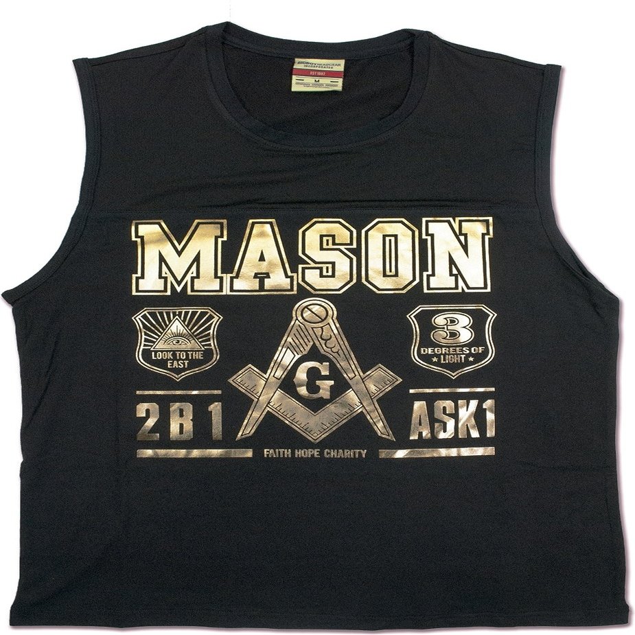 Big Boy Mason Divine S2 Mens Tank Top Sleeveless Tee [Black - 2XL] - ID#149238