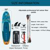 10' 6" Inflatable Stand Up Paddle Boards, Ultra-Light Paddleboard with Premium SUP Paddle Board Accessories, Anti-Slip EVA Deck for Youth & Adults (Paddle Board + Full Carbon Fiber Paddle) view 2