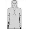 24 Pk, Full Size US Marine Corp & Coast Guard Non-Die Cut Mpms-1 Target Gray Size: 24" X 40" view 1