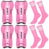 Chuarry 2 Set Soccer Shin Guards for Girls with Socks Toddler Shin Pads Football Kids Sport Protection Lightweight Gear Leg Protection for 3-15 Girls Boys Children Teens(S,Pink) view 1