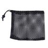 Ball Drawstring Bag,Portable Nylon Mesh Balls Holder Storage Pouch Accessory Black (M) view 2