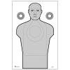24 Pk, Us Marshals Modified Target Lines Shaded So They Cannot Be Seen Past 7 Yards 50 Lb White Paper Black & Gray Size: 23" X 35" view 1