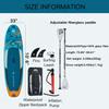 10' 6" Inflatable Stand Up Paddle Boards, Ultra-Light Paddleboard with Premium SUP Paddle Board Accessories, Anti-Slip EVA Deck for Youth & Adults (Paddle Board + Fiberglass Paddle) view 2