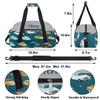 Customized Kids-Duffel-Bag Small-Gym-Bag with Name Blue Cars Overnight Weekend Travel Luggage Tote Bag view 2