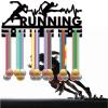 CREATCABIN Running Medal Holder Medal Hangers Display Acrylic Medal Rack Sports Medal Frame Hanging Medals Wall Black Mounted Hanger Rack for Runner Wall Race Marathon 11.4 x 5.1 Inch view 1