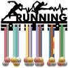 CREATCABIN Running Medal Holder Medal Hangers Display Acrylic Medal Rack Sports Medal Frame Hanging Medals Wall Black Mounted Hanger Rack for Runner Wall Race Marathon 11.4 x 5.1 Inch view 2