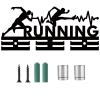 CREATCABIN Running Medal Holder Medal Hangers Display Acrylic Medal Rack Sports Medal Frame Hanging Medals Wall Black Mounted Hanger Rack for Runner Wall Race Marathon 11.4 x 5.1 Inch view 3
