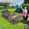 ABORON Oversized XXL Folding Camping Cot W/Mat for Adults, 78" L x 32" W x 18" H, Heavy Duty Outdoor Bed with Carry Bag,1200 D Layer Oxford Travel Camp Cots view 3
