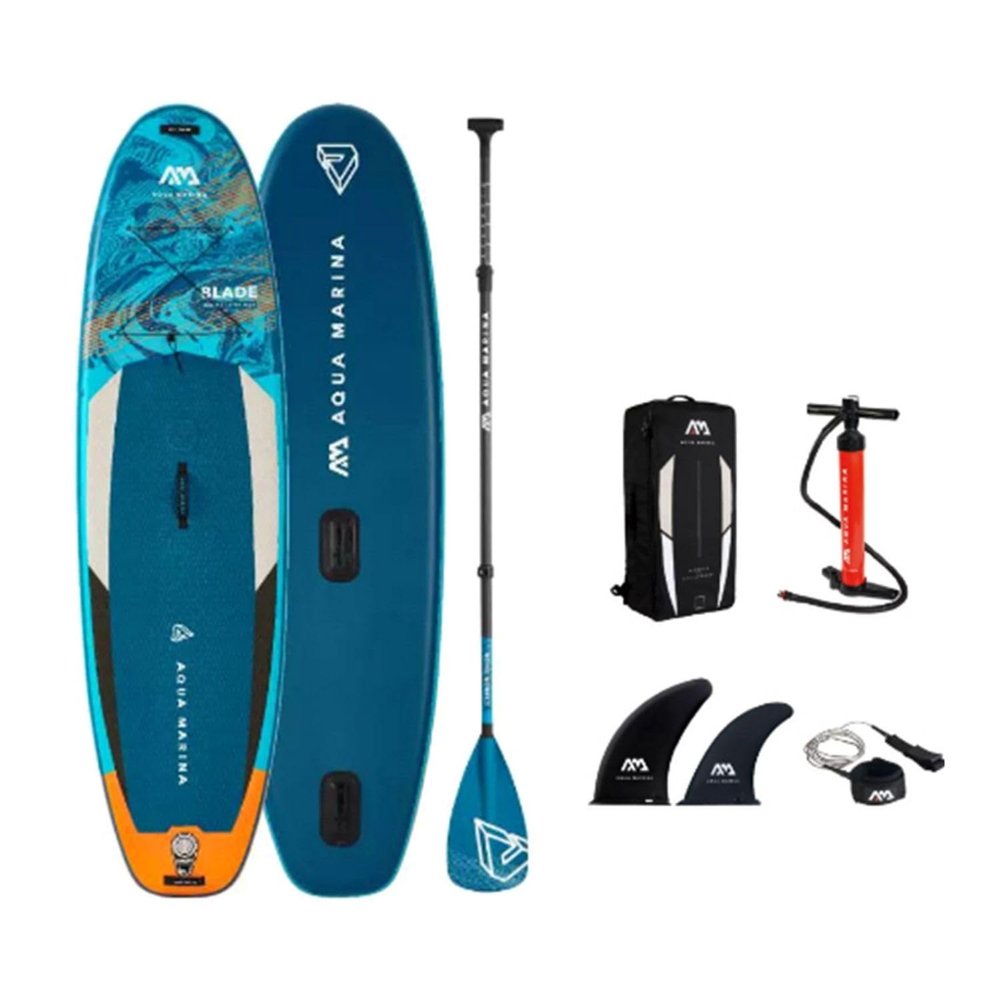 10' 6" Inflatable Stand Up Paddle Boards, Ultra-Light Paddleboard with Premium SUP Paddle Board Accessories, Anti-Slip EVA Deck for Youth & Adults (Paddle Board + semi-Carbon Fiber Paddle)