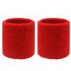 Sweatbands Sports Wristbands for Kids and Women - 3 inch Elastic Athletic Wrist Bands for Tennis, Basketball, Running, Working Out (red) view 1