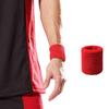 Sweatbands Sports Wristbands for Kids and Women - 3 inch Elastic Athletic Wrist Bands for Tennis, Basketball, Running, Working Out (red) view 4
