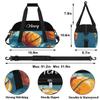 Custom Travel Bag Kids Gym Bag with Name Small Sport Tote Bag As Gifts for Boys and Girls Basketball view 2