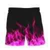 Muscularfit Swimsuit for Men 2024 Trendy Drawstring Quick Dry Swim Trunks with Pockets Casual Flame Print Beach Bathing Suits view 4
