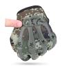 Muloo Half Finger Biking Gloves Moutain Bike Gloves Anti-Slips Shock-Absorbing Padded Breathable Bicycles Gloves for Men Women Cycling Gloves Green Camouflage view 2