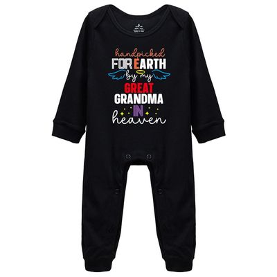 Hand Picked for Earth by My Great Grandpa in Heaven Unisex Baby Bodysuits