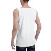 Beef Cuts Animal Silhouette Cow Tank Top Shirts Workout T Active Crewneck Sleeveless T-Shirts for Mens White view 3