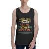 When I Die Don't Let Me Vote Democrat Tank Top Shirts Cotton Tee Active Crewneck Sleeveless T-Shirts for Mens Black view 1