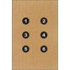 100 Pk, DEA Cardboard Dot Command Training Target Six 3 1/2 Numbered Bull's-Eye Target Black 19" X 31" view 1