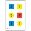 24 Pk, Discretionary Command Training Target (Version 4-C) Black, Blue, Red, Yellow - Size: 23" X 35" view 1