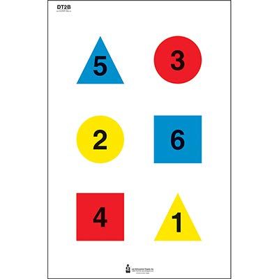 48 Pk, Discretionary Command Training Target (Version 2-B) Used for Command Training Red, Yellow, Blue & Black Size: 23" X 35"