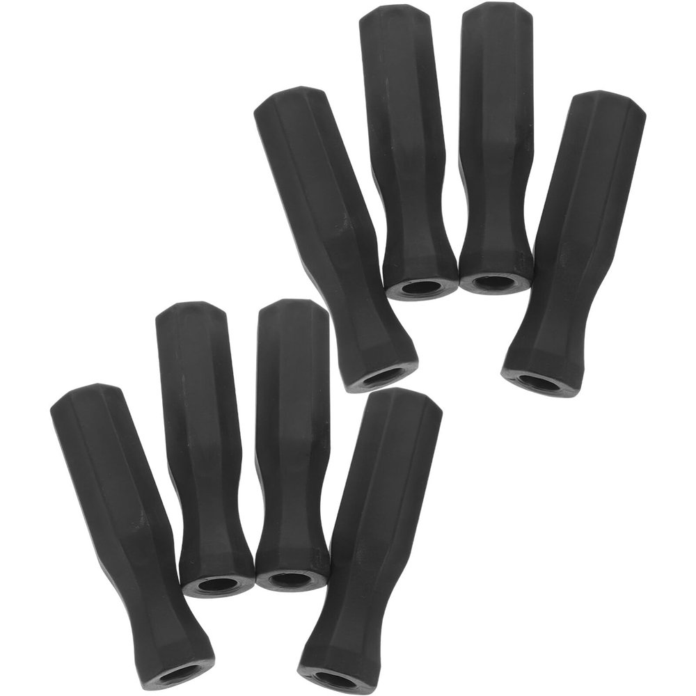 Baluue 8pcs Ergonomic Foosball Handles Replacement Grips for Standard Table Soccer Skid Design for Improved
