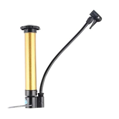 HANABASS Mini Frame Bike Air Supply Pump High Pressure Inflation Construction Non-Scratch Sealed Easy to Carry Go Inflation Golden