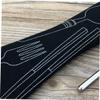SHOWERORO 7pc Stainless Steel Tableware Set for Picnic Portable Silverware with Holder for Outdoor view 3