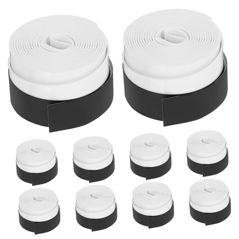 balacoo 10 Pcs Overgrip Tennis Racket Badminton Grip Tape for Anti-Slip and Sweat Absorbent Grip Tennis Racket Covers, Medium, white, DGDAEV934Q15N38X40E4