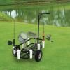 Beach Fishing Cart, 200lbs Load Capacity, Fishing Carts with 7 Rod Holders, Outdoor Rolling Wheel Wagon, Beach Cart with Big Wheels for Sand, Fish, Picnic, Camp view 2