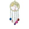 FANCUF Natural Crystal Crushed Stone Life Tree Dream Catching Net Pendant Wind Chime Pendant view 1