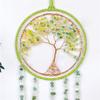 FANCUF Natural Crystal Crushed Stone Life Tree Dream Catching Net Pendant Wind Chime Pendant view 3