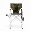 ELEMENT ACE Foldable Outdoor Chair with Side Table and Storage Pockets, Lightweight, Oversized Directors Chair, Durable Aluminum Frame, for Camping, Picnics, and Fishing, Green-Grey view 1