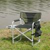 ELEMENT ACE Foldable Outdoor Chair with Side Table and Storage Pockets, Lightweight, Oversized Directors Chair, Durable Aluminum Frame, for Camping, Picnics, and Fishing, Green-Grey view 2