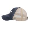 1 Cross 3 Nails 4 Given Hat Men Fashion Jesus Christian Denim Hats for Men Purplish Blue Cycling Cap Plain for Handyman view 3